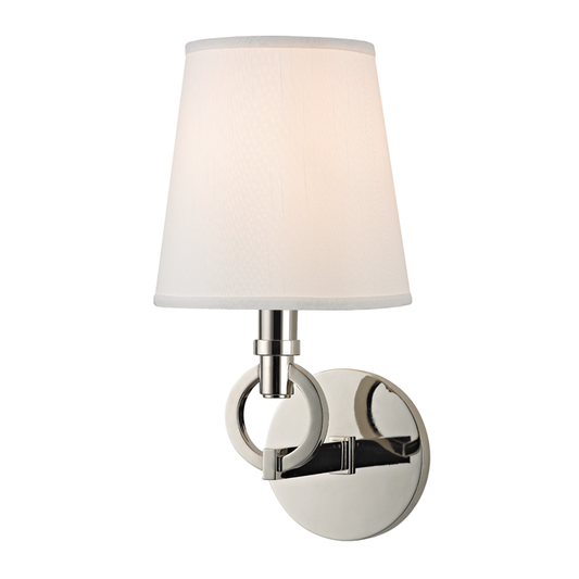 Malibu Wall Sconce with Polished Nickel Finish