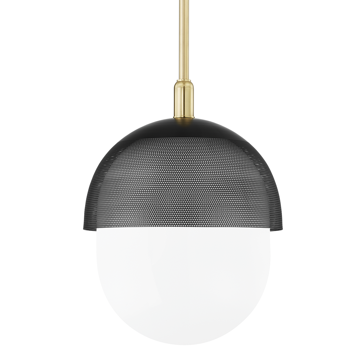 Nyack Pendant with Aged Brass/black Finish