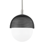Nyack Pendant with Polished Nickel/black Finish