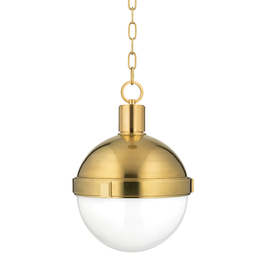 Lambert Pendant with Aged Brass Finish