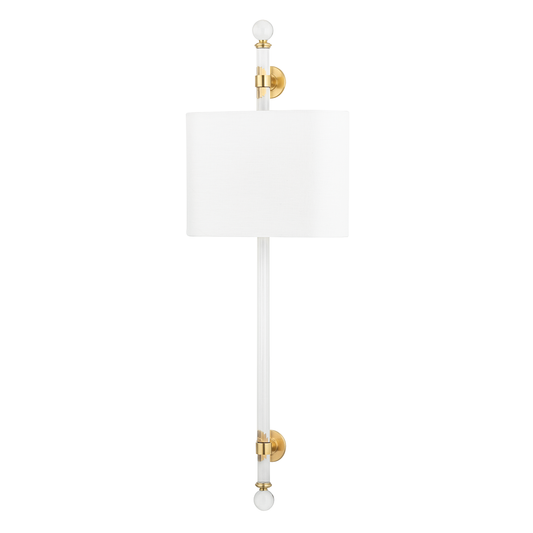 Wertham Wall Sconce with Aged Brass Finish