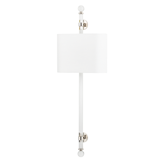 Wertham Wall Sconce with Polished Nickel Finish