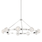 Barclay Chandelier with Polished Nickel Finish