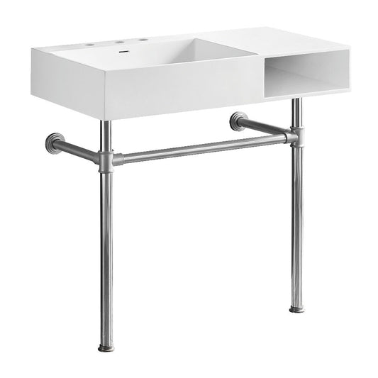 Aurelius 36.63 Inch Console Sink in White