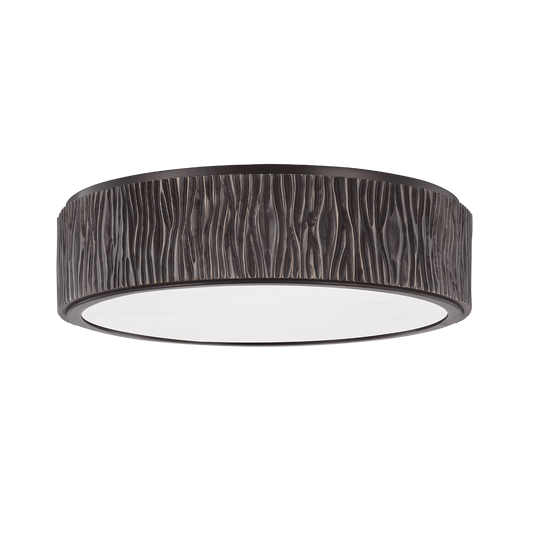 Crispin Flush Mount with Old Bronze Finish