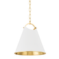 Burnbay Pendant with Aged Brass Finish