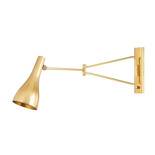 NORTHFORD Wall Sconce with Aged Brass Finish