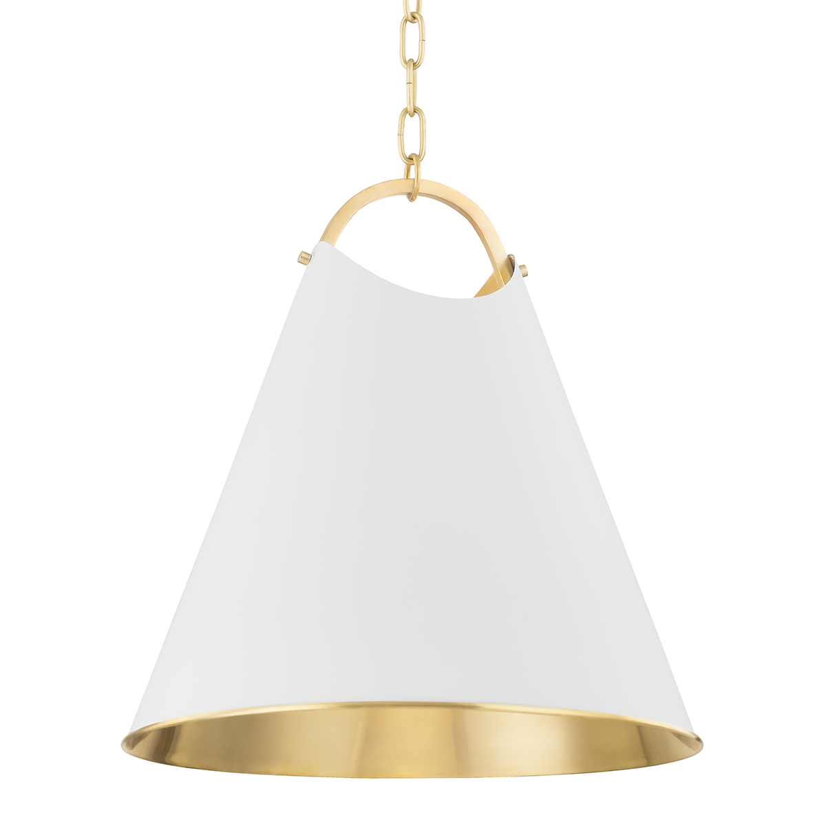 Burnbay Pendant with Aged Brass Finish