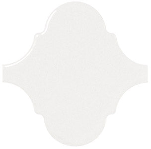 Alhambra Arabesque White Wall Tile