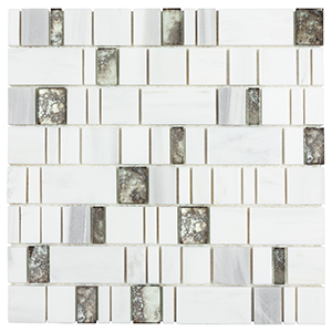 Dazzle Bravado Silver Wall Tile