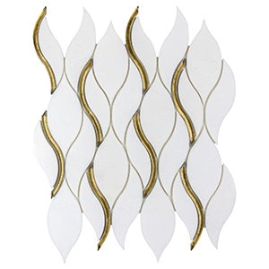 Dazzle Symmetry Gold Wall Tile
