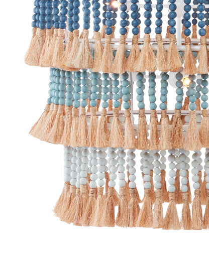 St. Barts Blue Chandelier