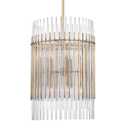 Wallis Chandelier with Aged Brass Finish