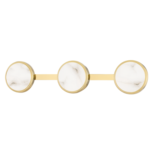 Meander Bath and Vanity with Aged Brass Finish