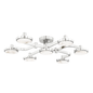 Meander Semi Flush with Polished Nickel Finish