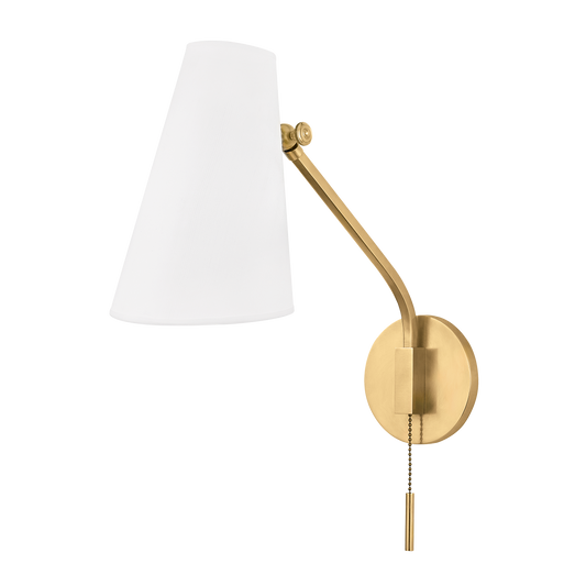 Patten Wall Sconce with Aged Brass Finish