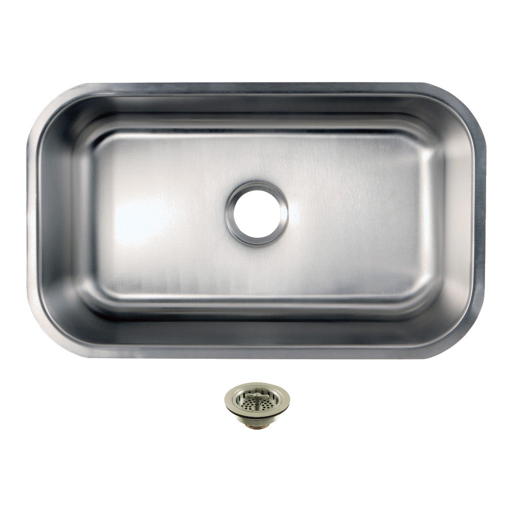 Loft 30 Inch Undermount Kitchen Sink in Brushed Nickel