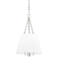 Burdett Pendant with Polished Nickel Finish