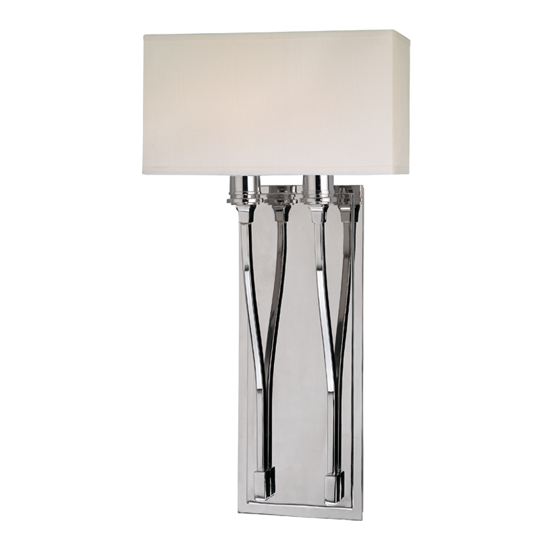 Selkirk Wall Sconce with Polished Nickel Finish
