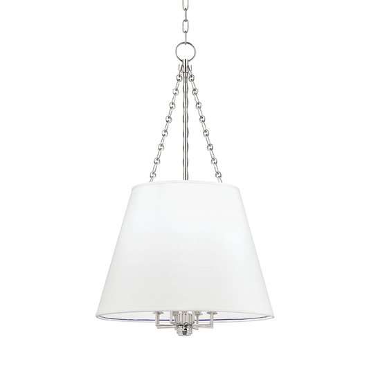 Burdett Pendant with Polished Nickel Finish