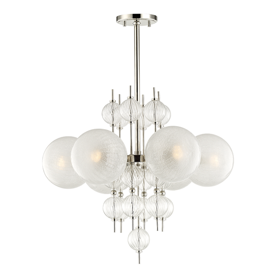Calypso Chandelier with Polished Nickel Finish