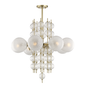 Calypso Chandelier with Aged Brass Finish