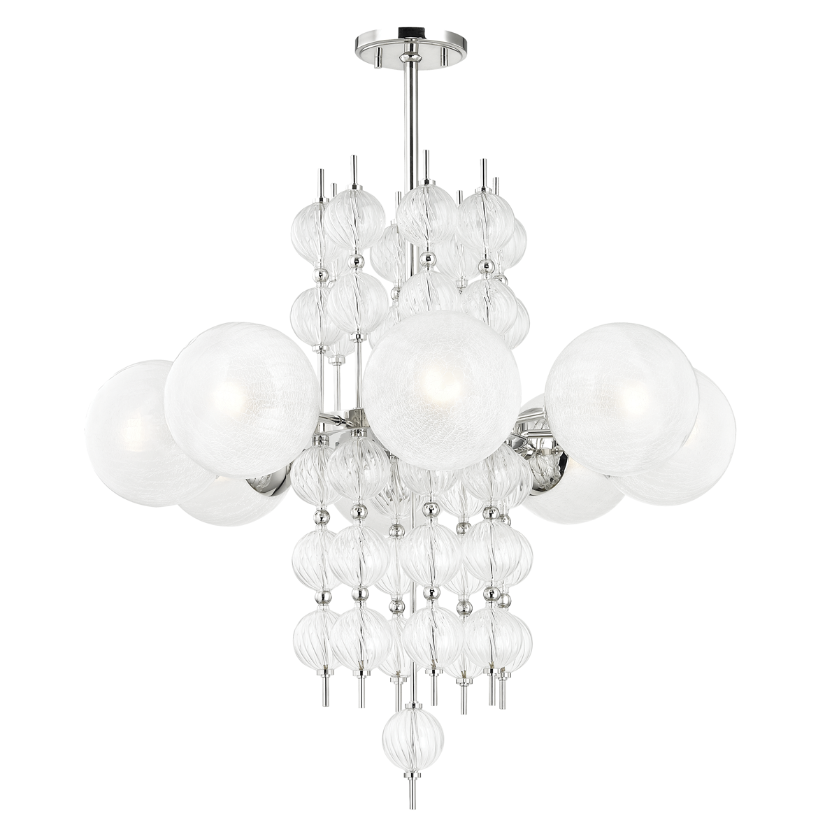 Calypso Chandelier with Polished Nickel Finish