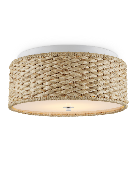 Colchester Raffia Flush Mount