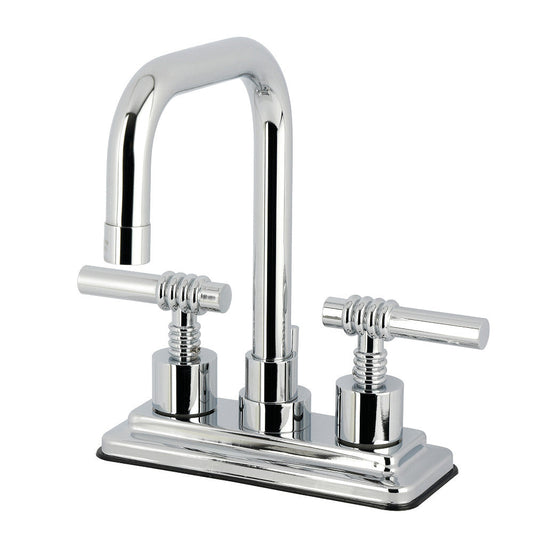 Milano 4 Inch Centerset Bathroom Faucet in Polished Chrome