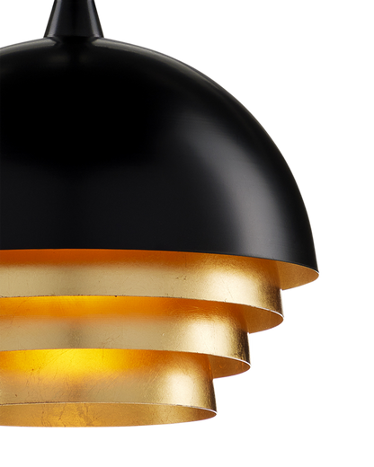 Salviati Medium Black & Gold Pendant