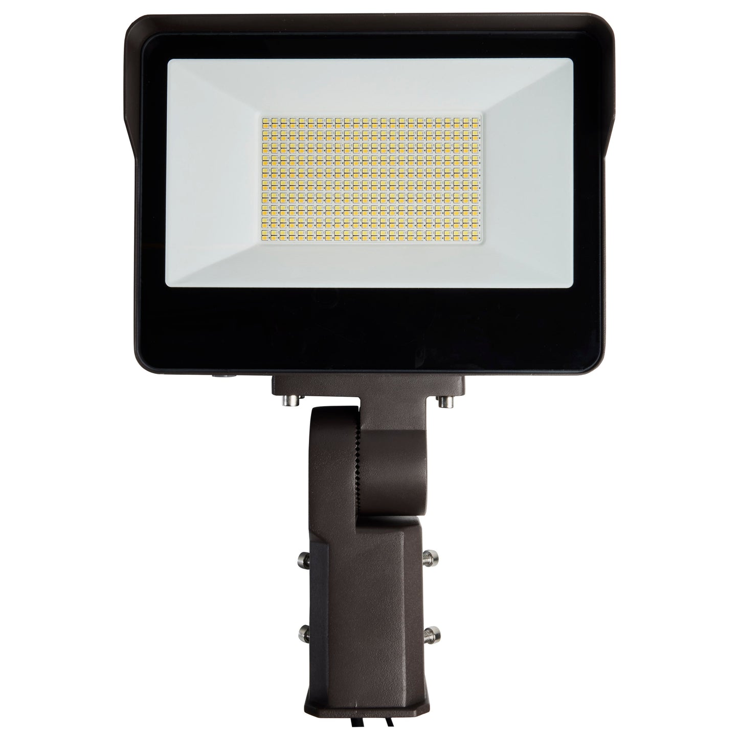 LED Tempered Glass Flood Light with Bypassable Photocell; CCT Selectable 3K/4K/5K; Wattage Adjustable