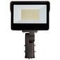 LED Tempered Glass Flood Light with Bypassable Photocell; CCT Selectable 3K/4K/5K; Wattage Adjustable