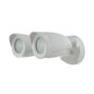 LED Security Light; Dual Head; Motion Sensor Included; Black Finish; 3000K