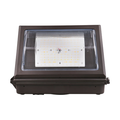 CCT and Wattage Adjustable LED Cutoff Wall Pack; Integrated Bypassable Photocell; CCT Selectable