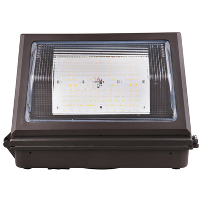 CCT and Wattage Adjustable LED Cutoff Wall Pack; Integrated Bypassable Photocell; CCT Selectable
