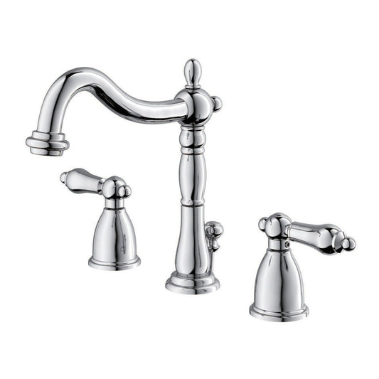 Heritage Widespread Bathroom Faucet in Polished Chrome