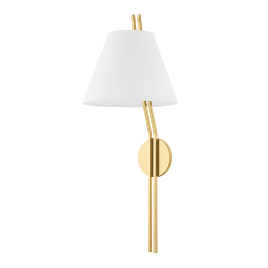 SHOKAN Wall Sconce with Aged Brass Finish