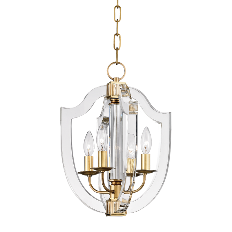 Arietta Pendant with Aged Brass Finish