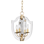 Arietta Pendant with Aged Brass Finish