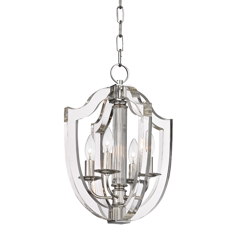Arietta Pendant with Polished Nickel Finish