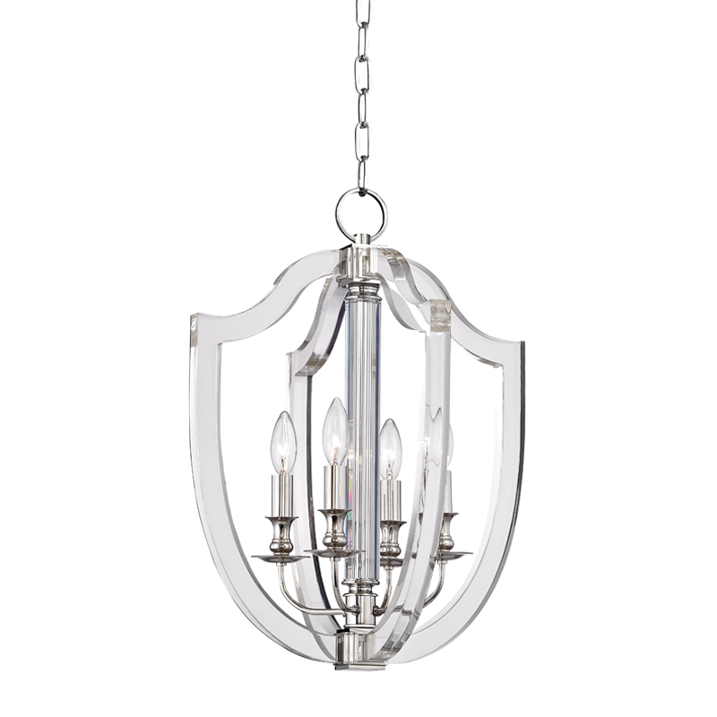 Arietta Pendant with Polished Nickel Finish