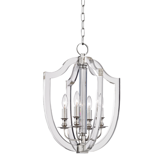 Arietta Pendant with Polished Nickel Finish