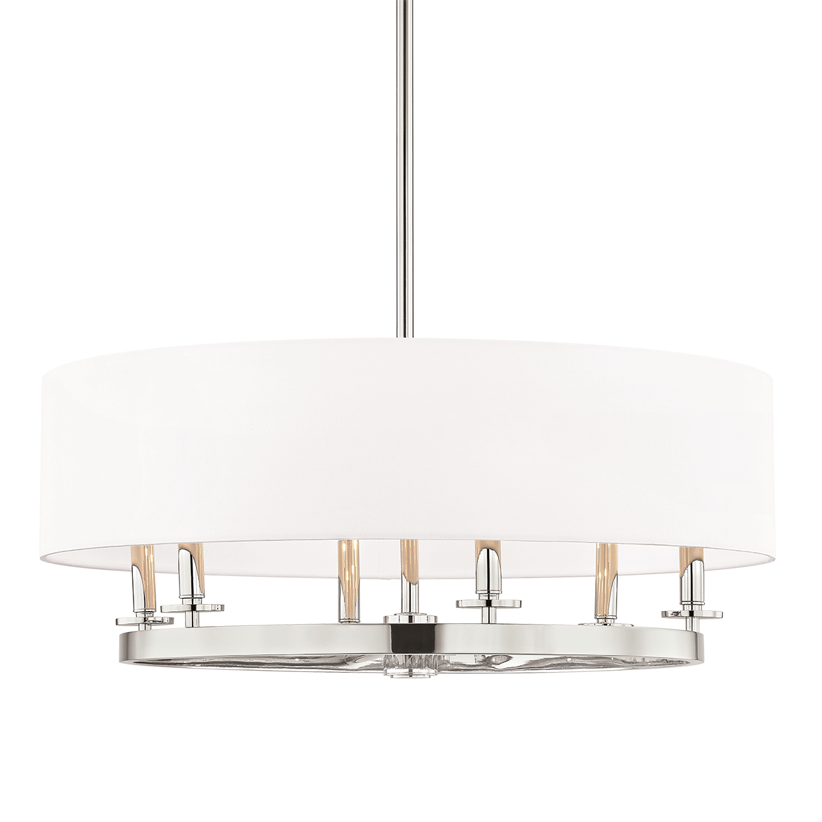 Durham Chandelier with Polished Nickel Finish