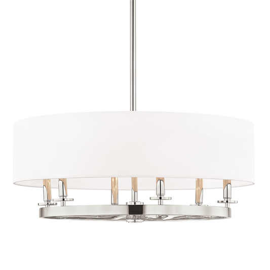 Durham Chandelier with Polished Nickel Finish