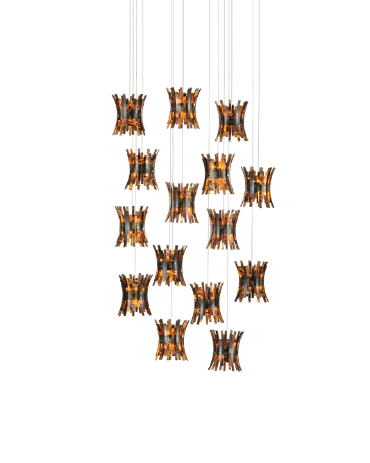 Alsop 15-Light Round Multi-Drop Pendant