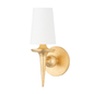 Torch Wall Sconce with Gold Leaf Finish