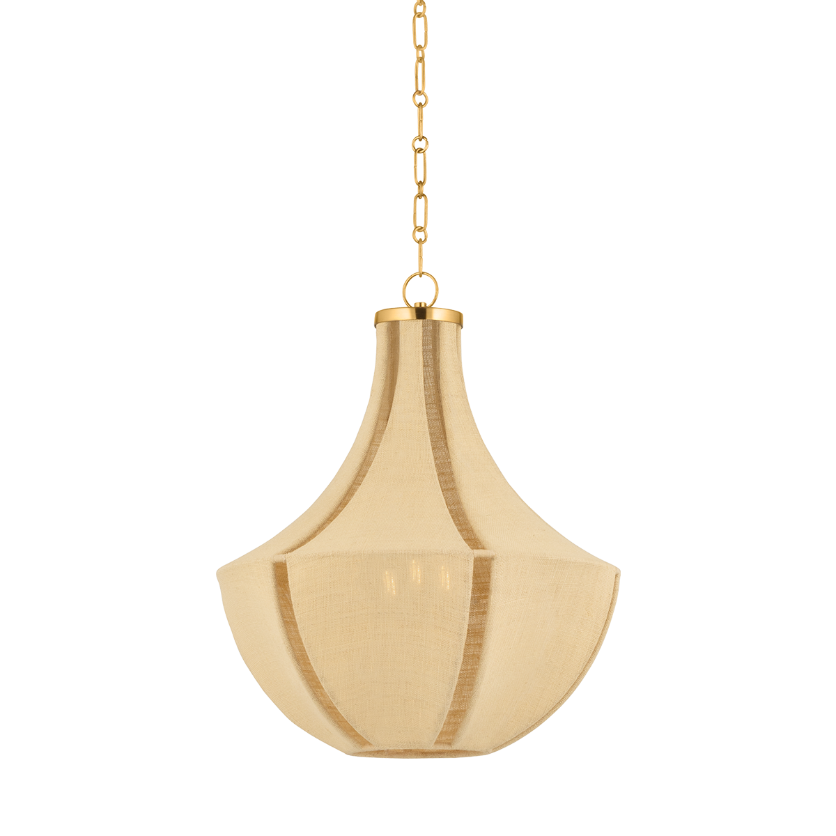 CASCADE LAKE Pendant with Aged Brass Finish