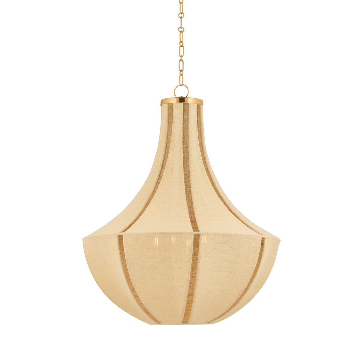 CASCADE LAKE Pendant with Aged Brass Finish