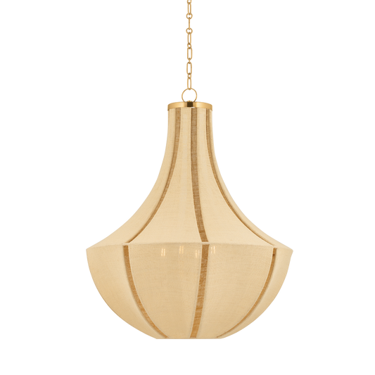 CASCADE LAKE Pendant with Aged Brass Finish