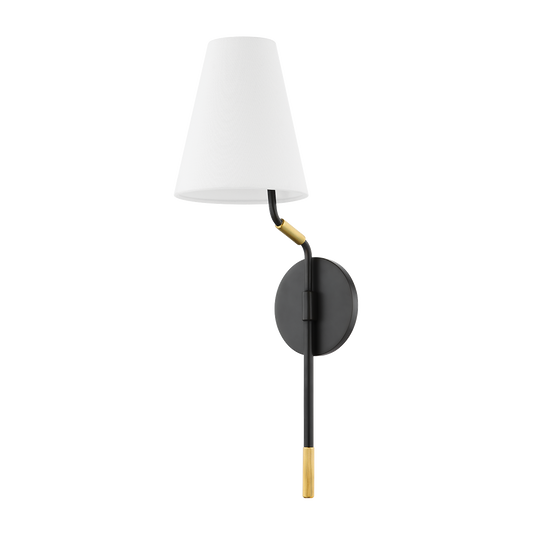 STANWYCK Wall Sconce with AGED BRASS/DISTRESSED BRONZE Finish